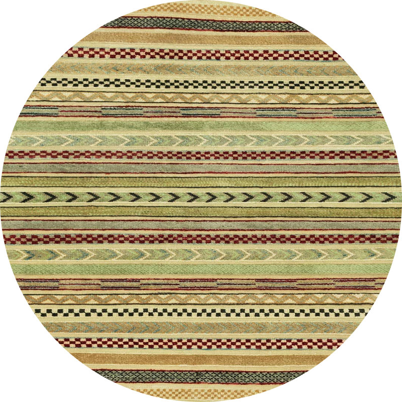 Abstract Indoor Rug, Round 8'