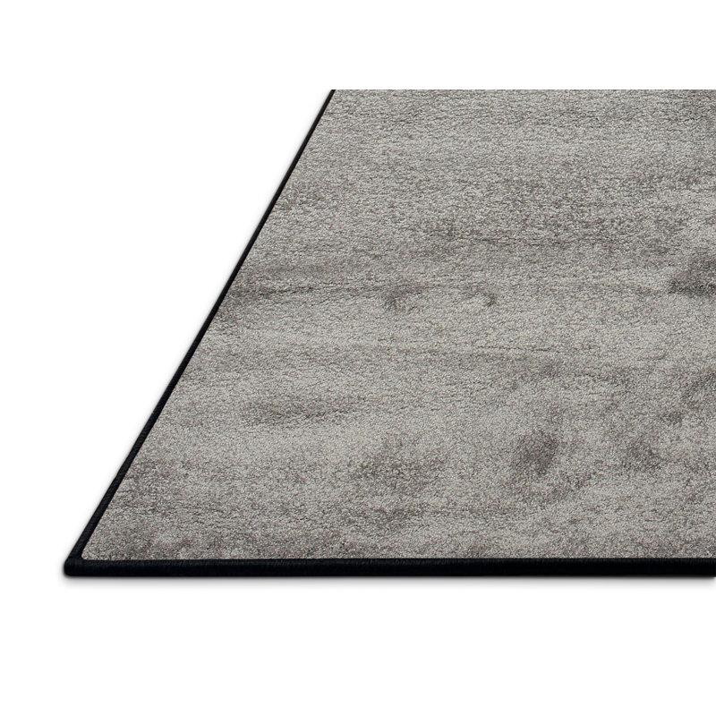 Tapis de zone noire contemporaine, Rectangle de 5 pi x 8 pi