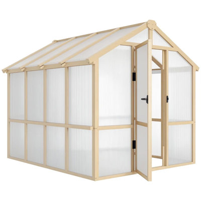 Modern Walk-In Greenhouse, Wooden Frame Greenhouse With One Top Window