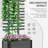 Reinforced Wooden Garden Bed with Trellis & Wheels – Elevated Planter Box for Climbing Plants, Flowers, and Herbs – Durable Outdoor Indoor Planter with Self-Draining Design, 77 lbs Capacity-431808400