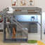 Lit mezzanine double avec deux tiroirs-1028209218