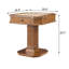 Table multi-jeux à 2 tiroirs en noyer