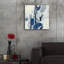  «Indigo Mosaic» par Silvia Vassileva, art mural en verre acrylique, 24 po x 24 po
