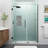 Belmore GS 65" W x 72" H Hinged Frameless Shower Door-105833219-105833217