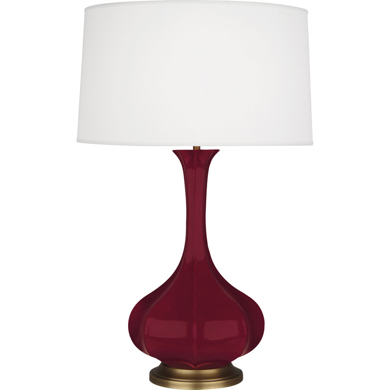 Pike 32" Table Lamp, Sugar Plum Glazed
