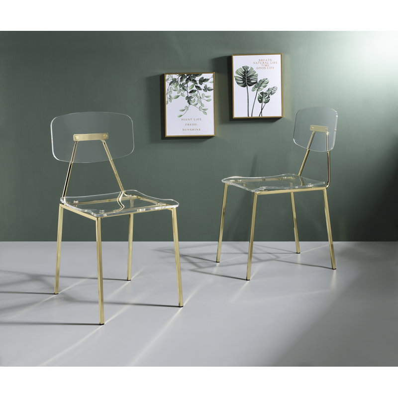 Finley Dining Chair, Set of 2 - Finish, Gold