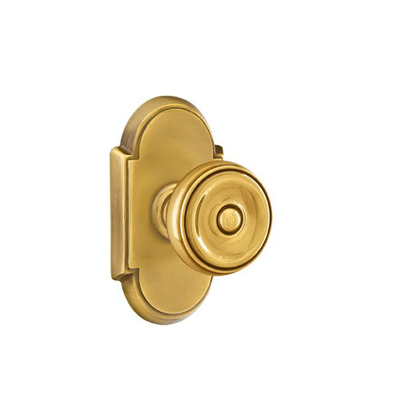 Waverly Keyed (Entry) Door Knob with Rosette, French Antique Brass