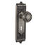 Mission Interior Mortise Door Knob with Egg & Dart Long Plate-559924420