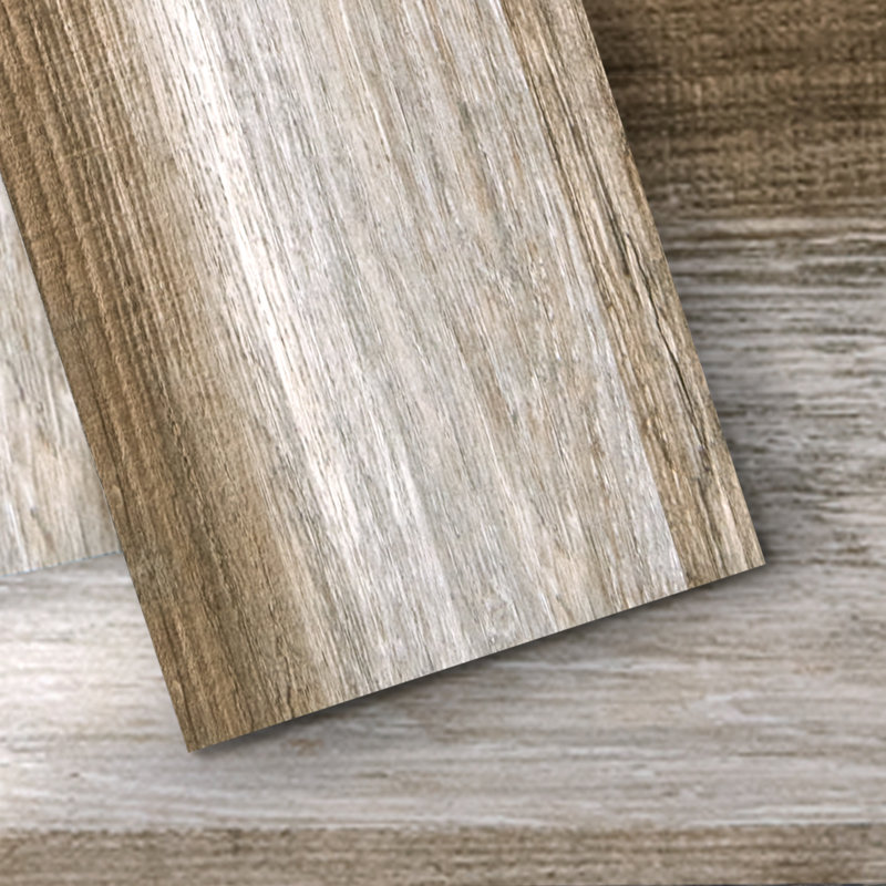 0.06 Thick 6'' W x 36'' L Peel and Stick Vinyl Flooring,Self-adhesive Vinyl Flooring in Wood Look (Set of 36)