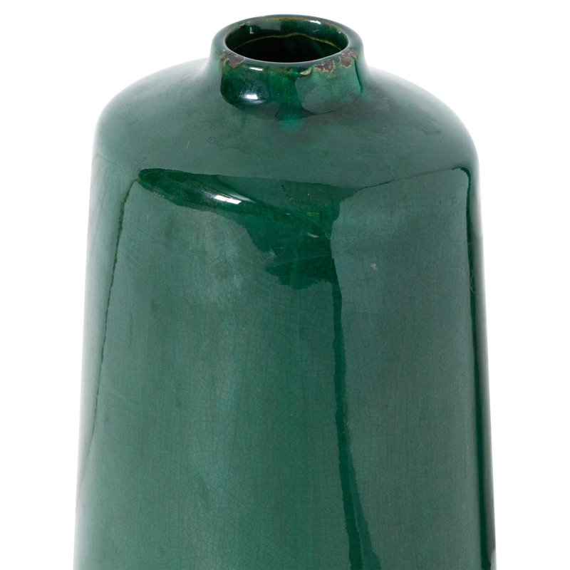Catheline Handmade Ceramic Table Vase, Green