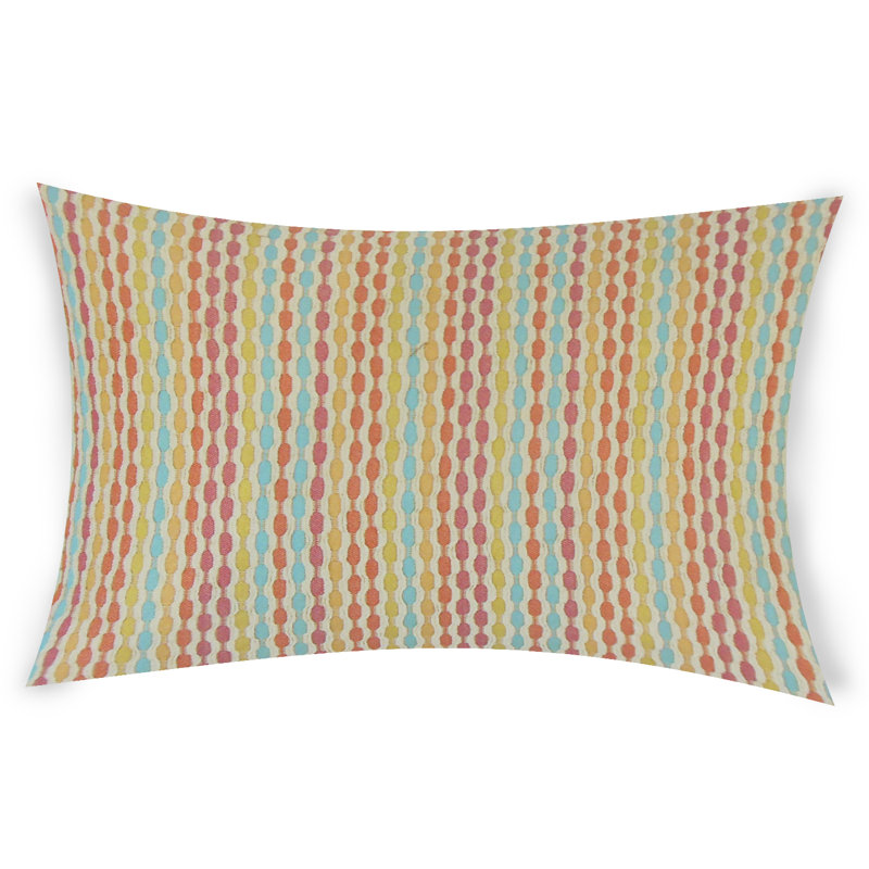  Rectangular Synthetic Pillow Cover & Insert, Pink, 12" x 18"