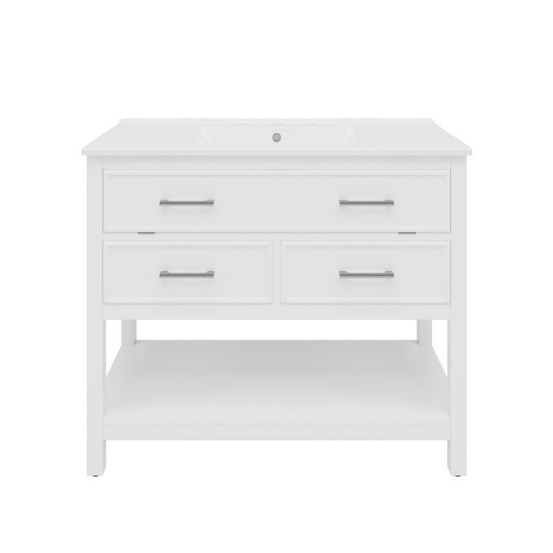 Elegant Multifunction Bathroom Vanity With Ceramic Sink Modern Design Ideal For Practical And Stylish Updates