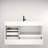 Madrille 60S" Free Standing Vanity With Acrylic Sink-1854206490