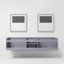 Ensemble de meuble-lavabo double mural 80 "avec miroir Geneva-978541880-1063301506
