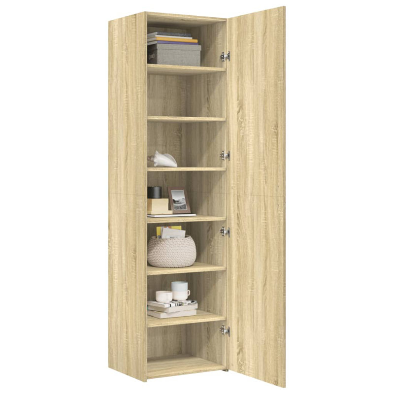 Highboard 50X42.5X185 Cm Engineered Wood, Sonoma Oak