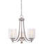 Lustre classique à 3 lumières avec abat-jour
