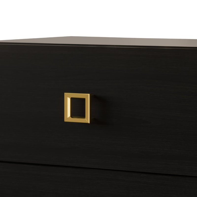 Table de chevet Titian, Noir, noir, noir, noir, 1