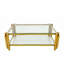 Ensemble de 3 tables basses en acier inoxydable-112394216
