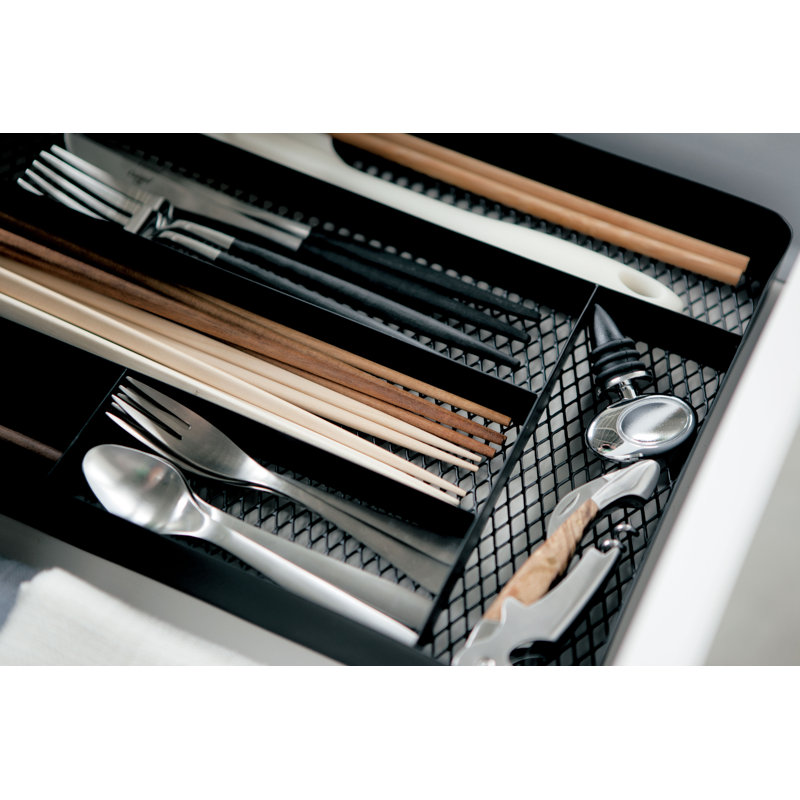 Maille 1.8" h x 13.8" w x 9.3" d tiroir organisateur Canel, Noir