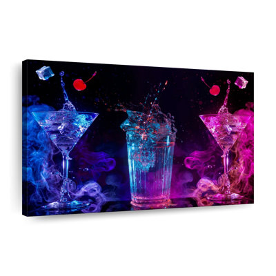 Fête de cocktail sur toile