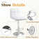 Stallcup Swivel Upholstered Counter Stool with Metal Frame