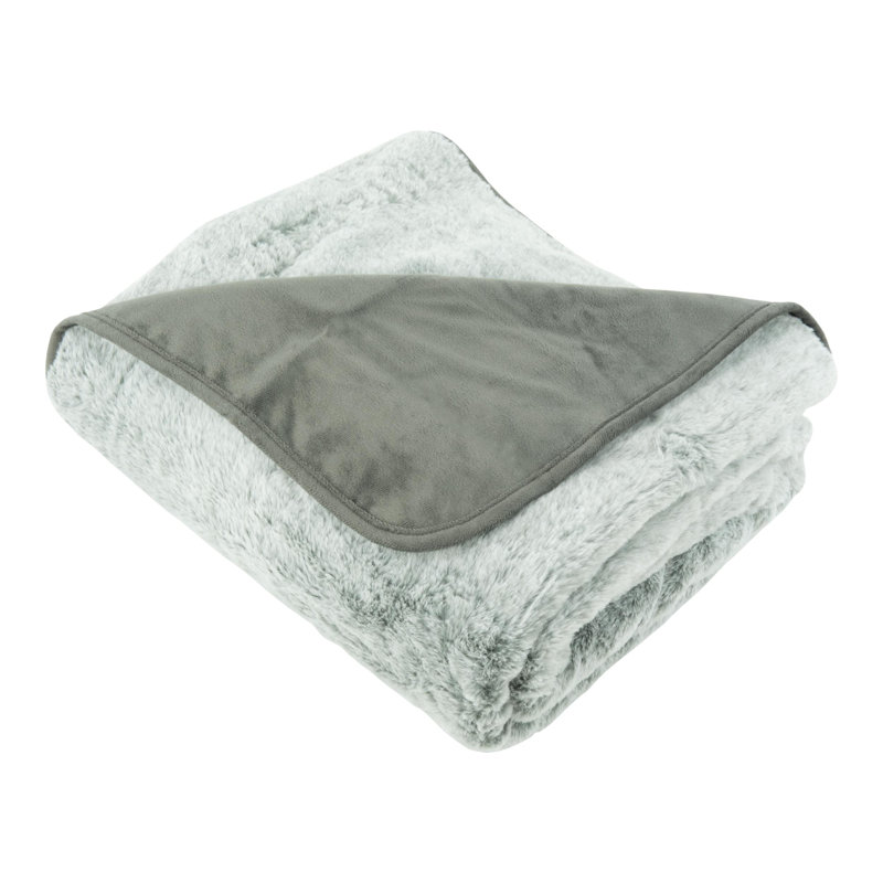 Gray Waterproof Polyester Pet Blanket 60" x 70"