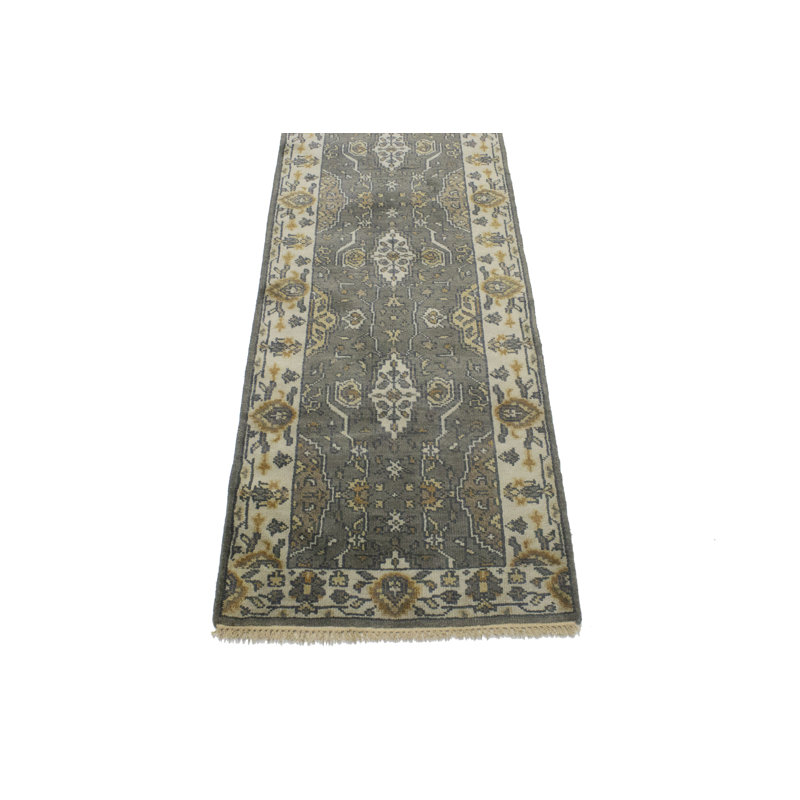 Tapis de couloir oriental Oushak Chobi