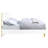 Gaines White High Gloss Finish EK Bed
