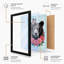 Bear with Butterfly Crown Whimsical 1 Piece Single Picture Frame Wall Art-1786138846-1786138840