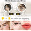 Miroir de maquillage mural 9 po, miroir de grossissement 1X / 10X à double face rechargeable 4000Mah avec lumière, 3 lumières colorées, à intensité variable, miroir de maquillage mural à rotation prolongée sur 360 degrés