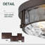 Plafonnier encastré 2 lumières 12 pouces avec verre martelé 12 pouces-1474980893-1474980888