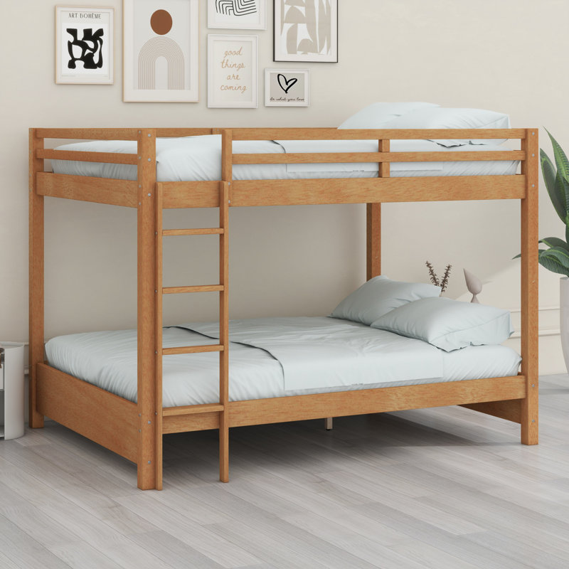 Lit superposé en bois avec échelle, Bois