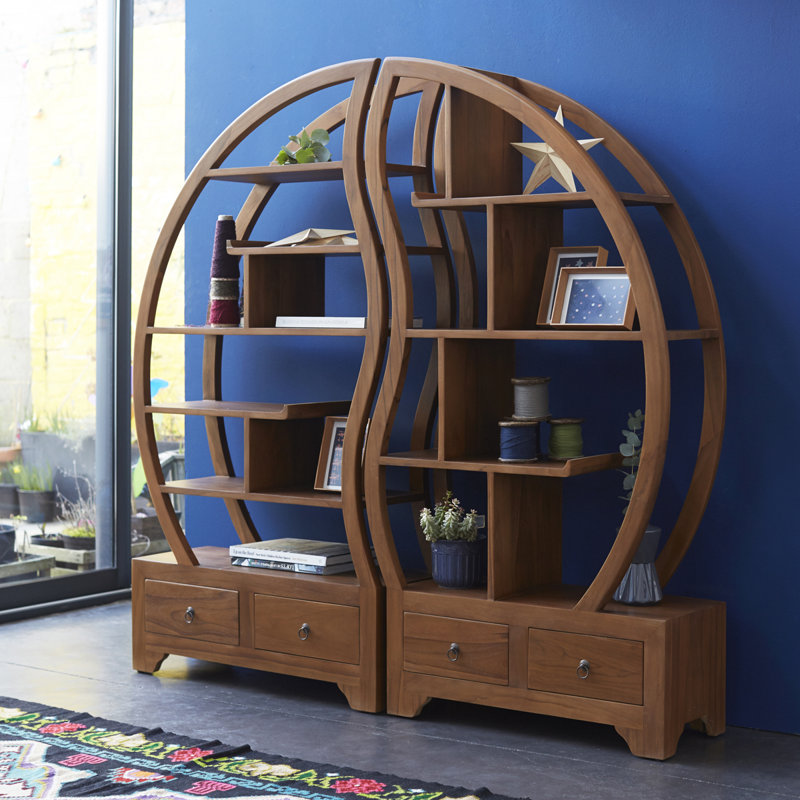 155cm H x 155cm W Solid Wood Bookcase