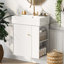 Meuble-lavabo flottant moderne avec lavabo en céramique