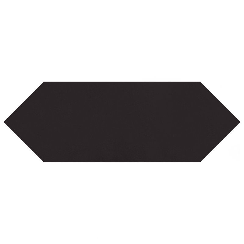 Kite 4" x 12" Beveled Porcelain Wall & Floor Tile, Black