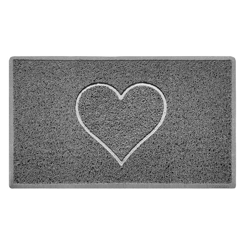 Non-Slip Indoor / Outdoor Doormat, Grey, 45cm W x 75cm L