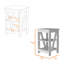 Table d'appoint Clio, avec deux tablettes-514122691
