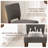Upholstered Solid Wood Parsons Side Dining Chair-1053974855