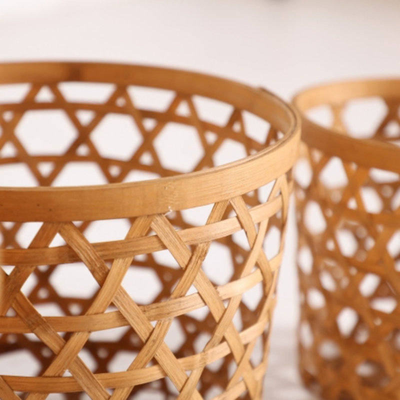 Bay Isle Home Bamboo Decorative Basket