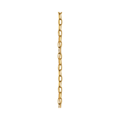 8' Dark Contemporary Gold Leaf Chain