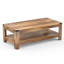 Table basse Damika avec rangement à 2 niveaux et chêne rustique-488101272