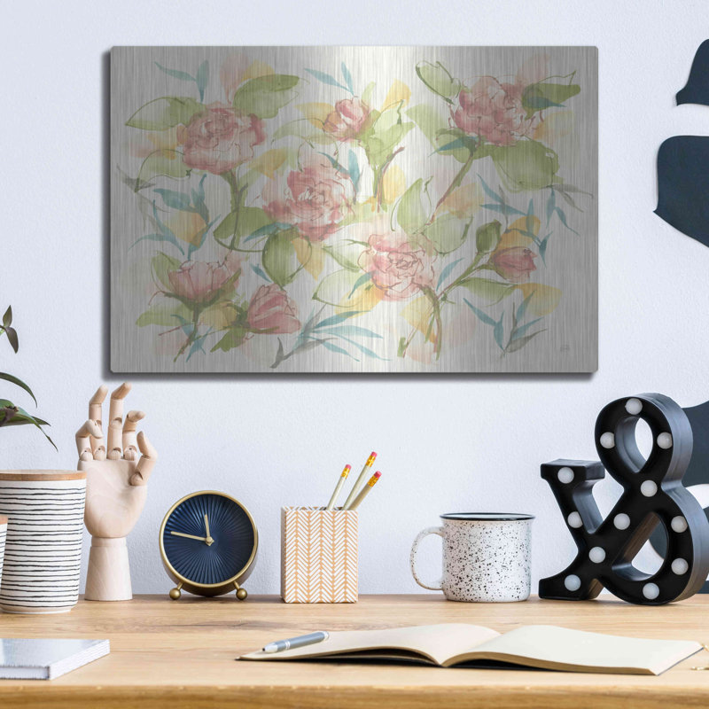 " Blush Camellias " by Chris Paschke, 12" H x 16" W