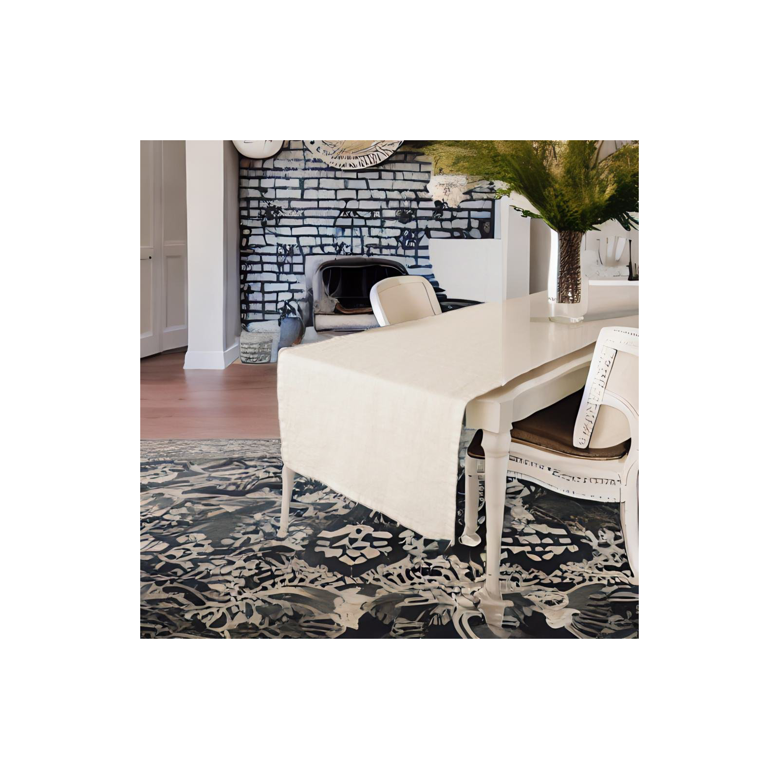 Valle Table Runnner, Ivory