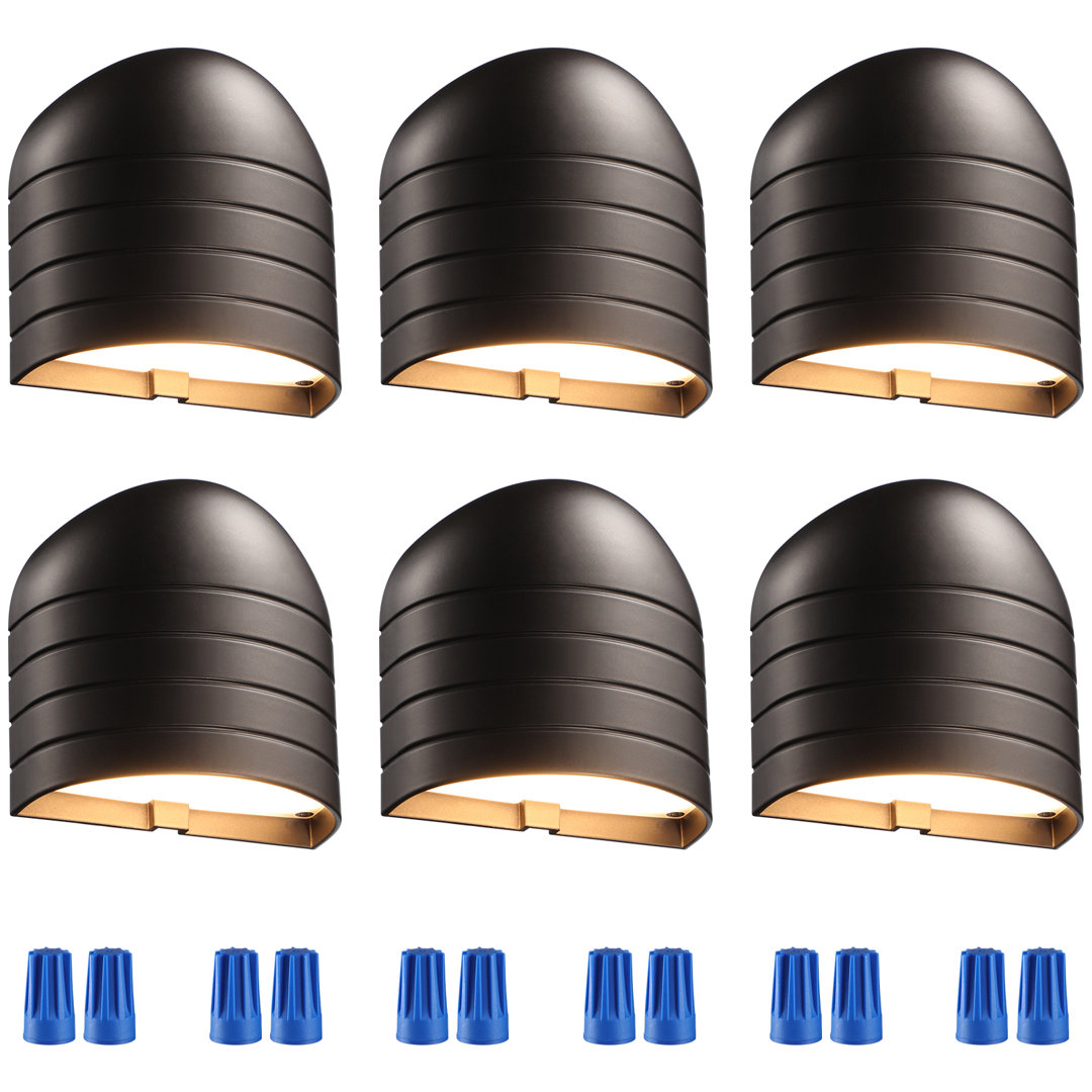 Low Voltage LED Deck Lights, Landscape Poolside Fence Lights, 12-24V AC/DC, CRI90 +, UL Listed Cord (Set of 6) LEDVANS