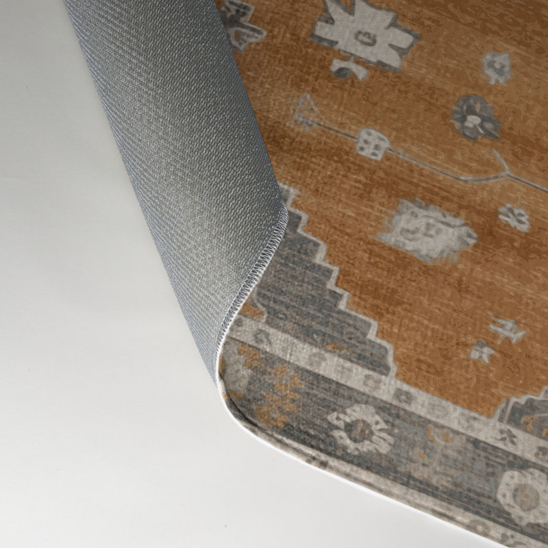 Tapis intérieur et extérieur brun Overdyed