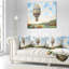 Oreiller D'illustration De Ballon D'air Chaud Abstract