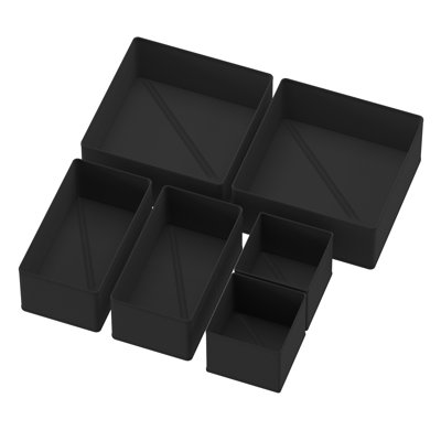 Ensemble de 6 paniers de rangement pour vêtements, chambre de bébé et garde-robe, vêtements pour bébés, sous-vêtements et chaussettes