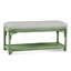 Summer Retreat Wicker Shelf Storage Bench-71425178-71425234