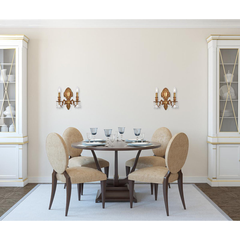Aadyn Wall Sconce, Crystal (Clear) / Royal Cut, French Gold