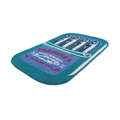 Tinned Sardine Fish Doormat, 24"x36"